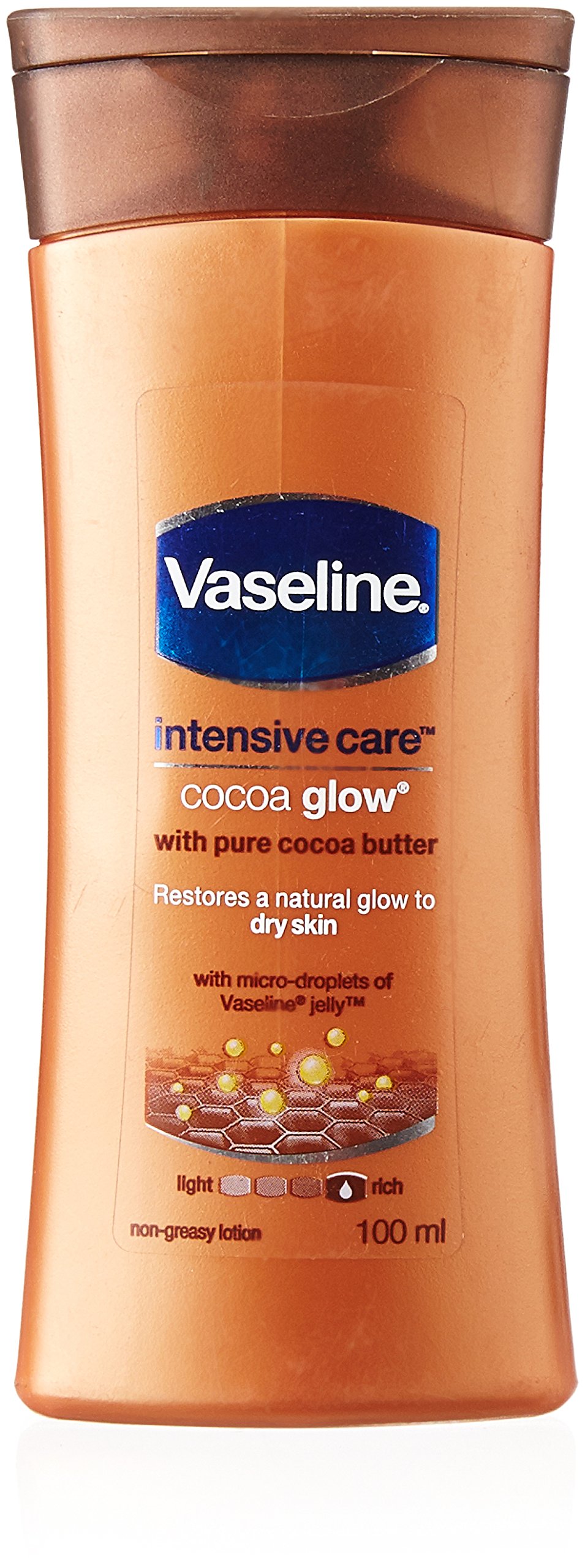 Vaseline Cocoa Glow Serum In Lotion- 100% Pure Cocoa & Shea Butter for Glowing & Soft Skin
